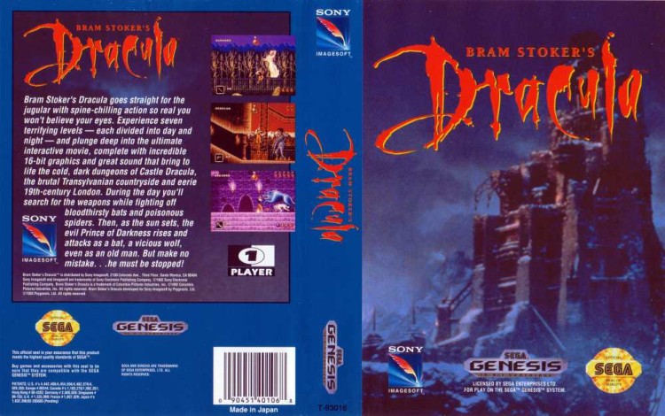 Bram Stoker's Dracula - Sega Genesis | VideoGameX