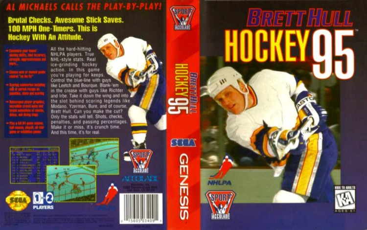 Brett Hull Hockey '95 - Sega Genesis | VideoGameX