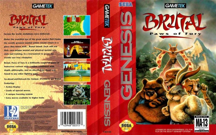 Brutal: Paws of Fury - Sega Genesis | VideoGameX