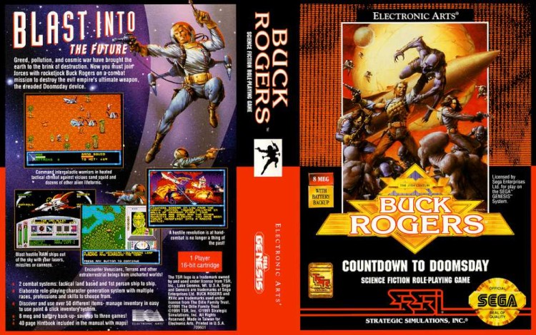 Buck Rogers: Countdown to Doomsday - Sega Genesis | VideoGameX