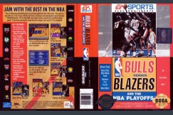 Bulls versus Blazers and the NBA Playoffs - Sega Genesis | VideoGameX