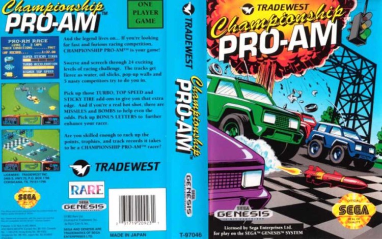 Championship Pro-Am - Sega Genesis | VideoGameX