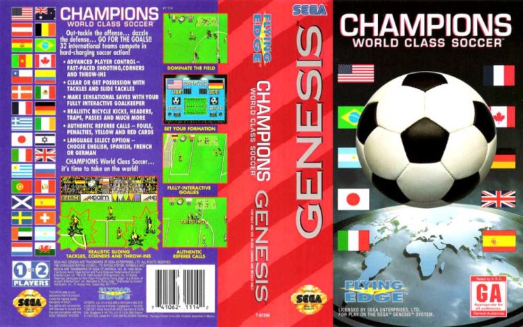 Champions: World Class Soccer - Sega Genesis | VideoGameX