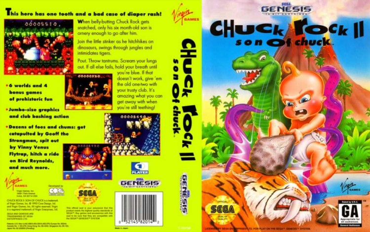 Chuck Rock II: Son of Chuck - Sega Genesis | VideoGameX