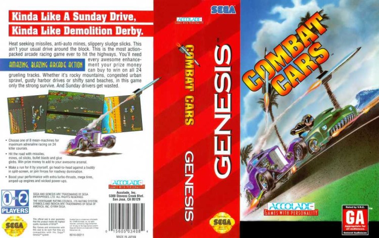 Combat Cars - Sega Genesis | VideoGameX