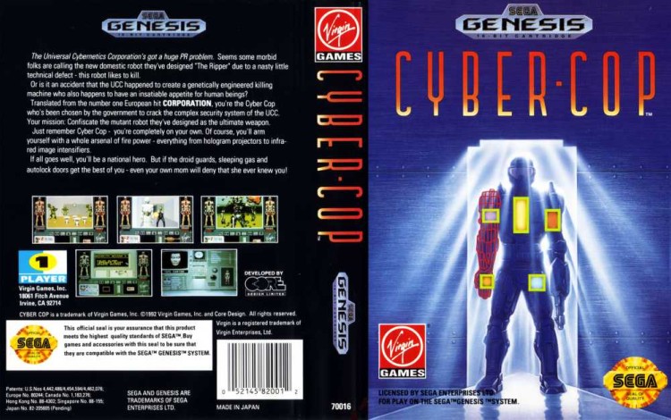 Cyber-Cop - Sega Genesis | VideoGameX