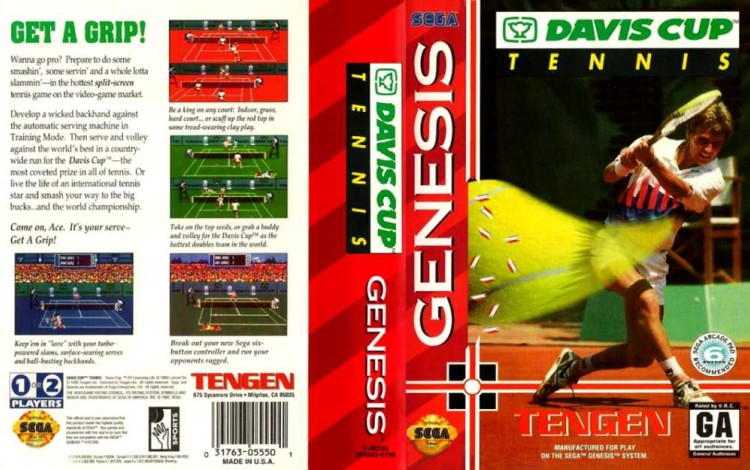 Davis Cup World Tour Tennis - Sega Genesis | VideoGameX