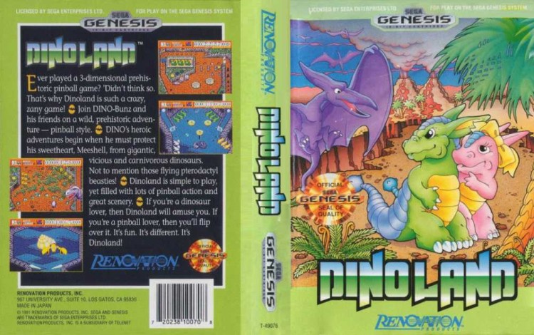 Dino Land - Sega Genesis | VideoGameX