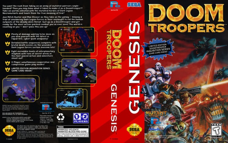 Doom Troopers: The Mutant Chronicles - Sega Genesis | VideoGameX