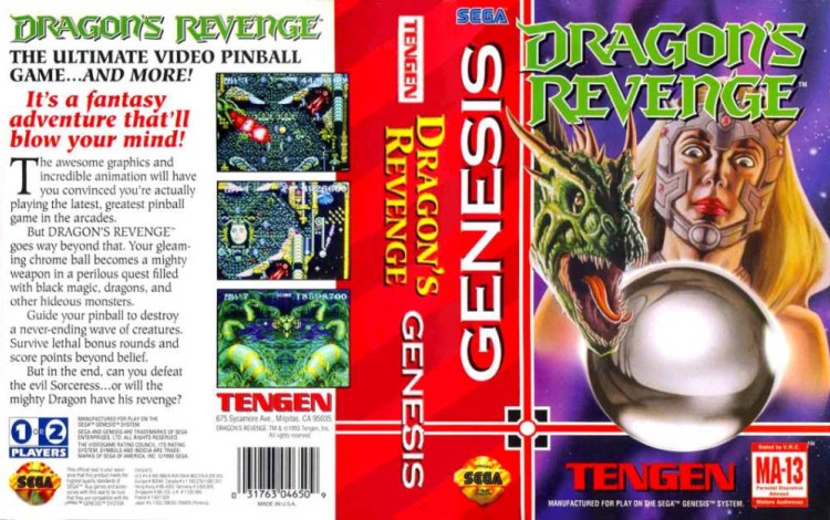 Dragon's Revenge - Sega Genesis | VideoGameX