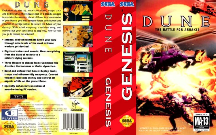 Dune: The Battle For Arrakis - Sega Genesis | VideoGameX