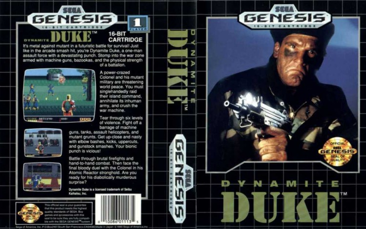 Dynamite Duke - Sega Genesis | VideoGameX