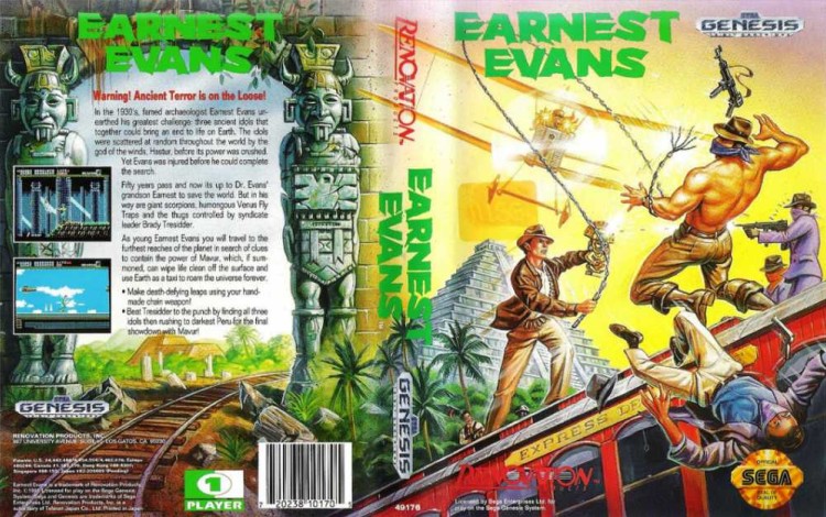 Earnest Evans - Sega Genesis | VideoGameX