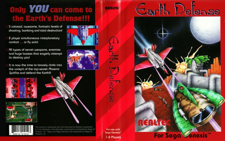 Earth Defense - Sega Genesis | VideoGameX