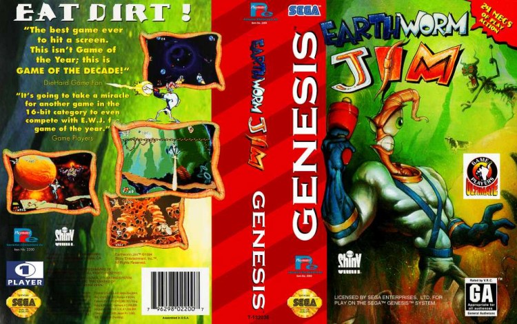 Earthworm Jim - Sega Genesis | VideoGameX