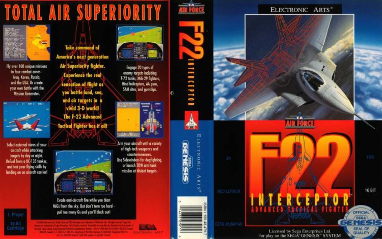 F-22 Interceptor - Sega Genesis | VideoGameX