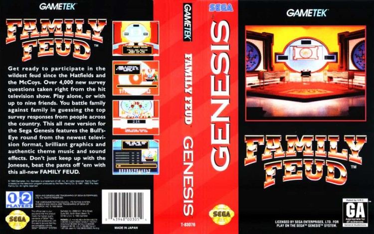 Family Feud - Sega Genesis | VideoGameX