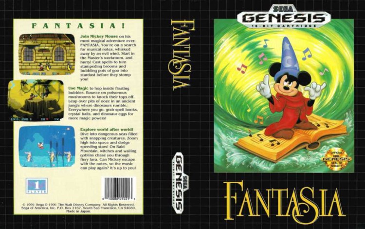 Fantasia - Sega Genesis | VideoGameX