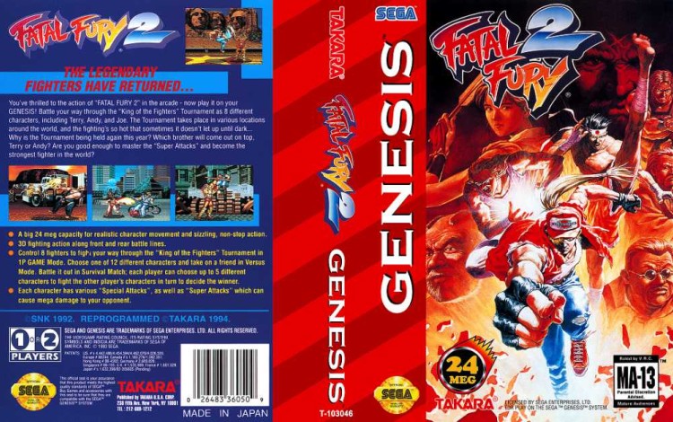 Fatal Fury 2 - Sega Genesis | VideoGameX
