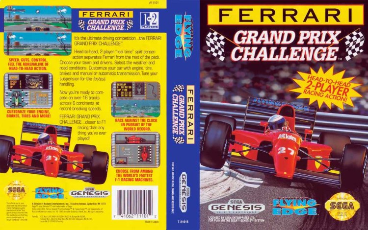 Ferrari Grand Prix Challenge - Sega Genesis | VideoGameX
