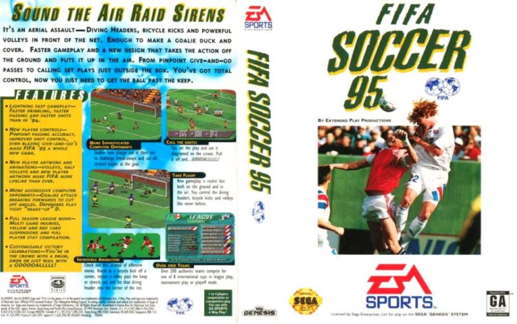 FIFA Soccer '95 - Sega Genesis | VideoGameX