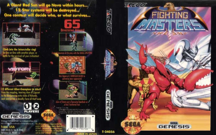 Fighting Masters - Sega Genesis | VideoGameX