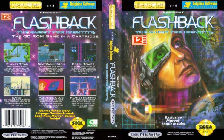 Flashback: The Quest for Identity - Sega Genesis | VideoGameX