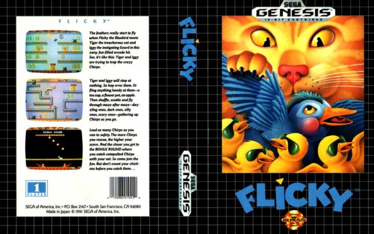 Flicky - Sega Genesis | VideoGameX