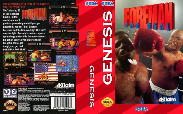 Foreman For Real - Sega Genesis | VideoGameX