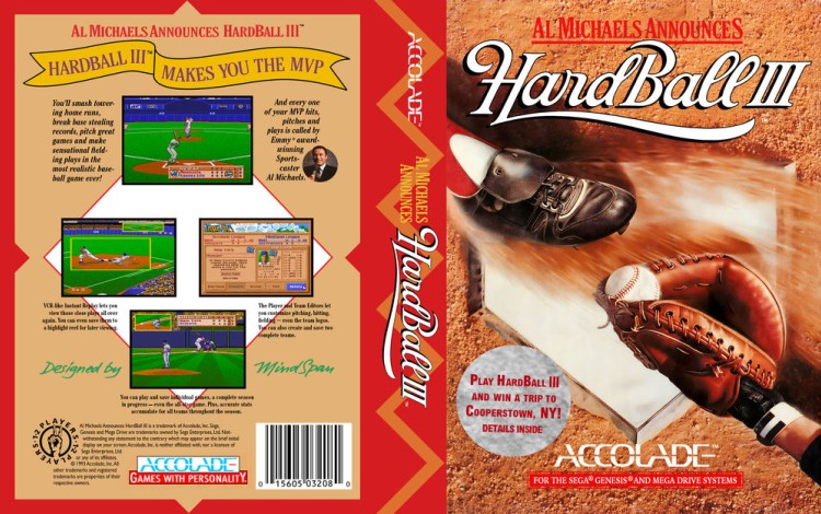 Hardball III, Al Michaels Announces - Sega Genesis | VideoGameX