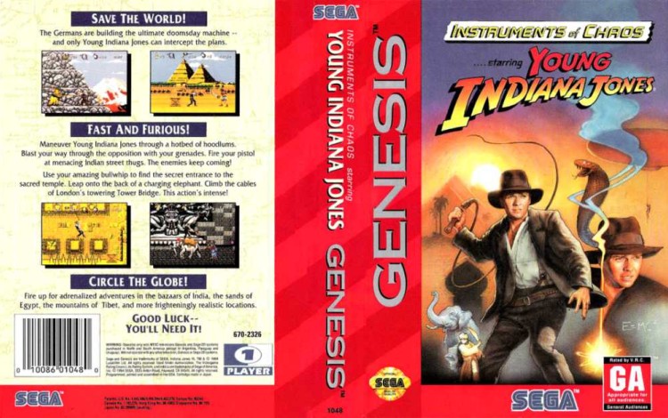 Instruments of Chaos starring Young Indiana Jones - Sega Genesis | VideoGameX