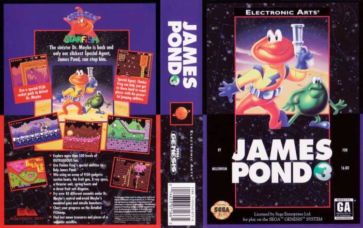 James Pond 3: Operation Starfish - Sega Genesis | VideoGameX