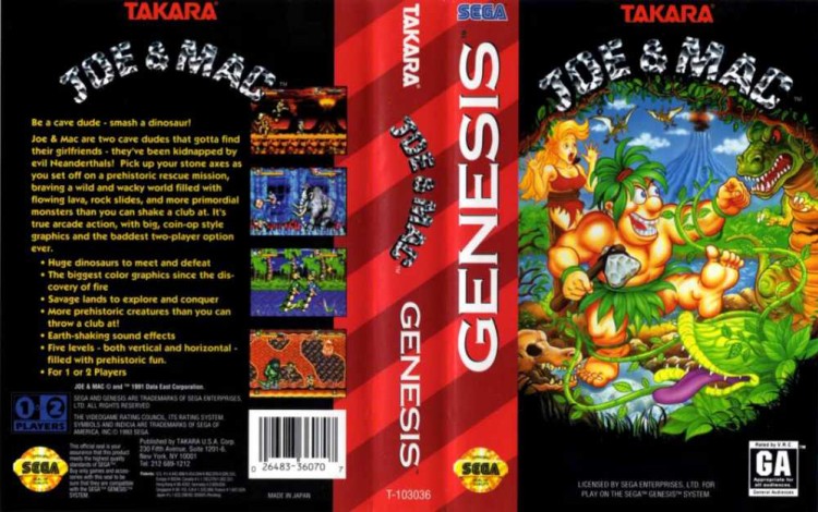 Joe & Mac - Sega Genesis | VideoGameX