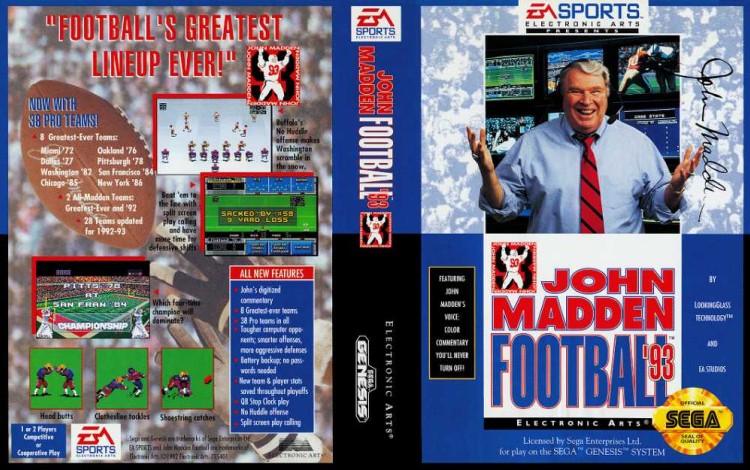 Madden Football '93 - Sega Genesis | VideoGameX