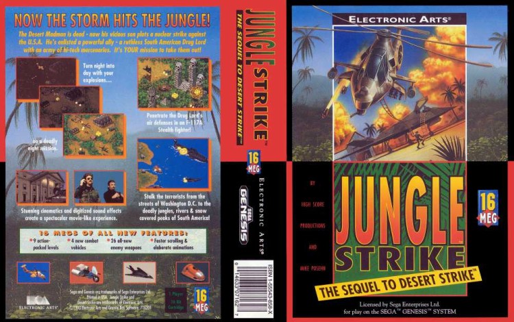 Jungle Strike: The Sequel to Desert Strike - Sega Genesis | VideoGameX