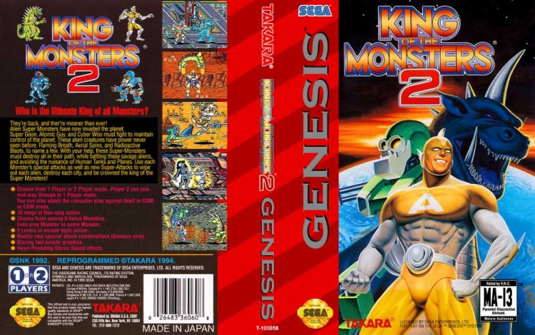 King of the Monsters 2 - Sega Genesis | VideoGameX