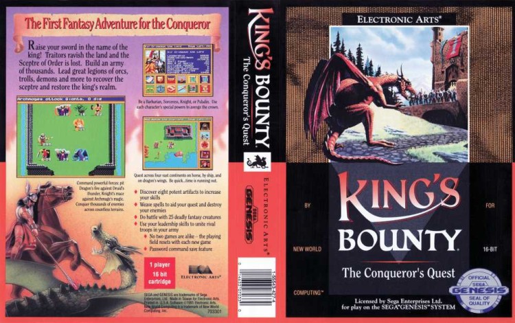 King's Bounty: The Conqueror's Quest - Sega Genesis | VideoGameX