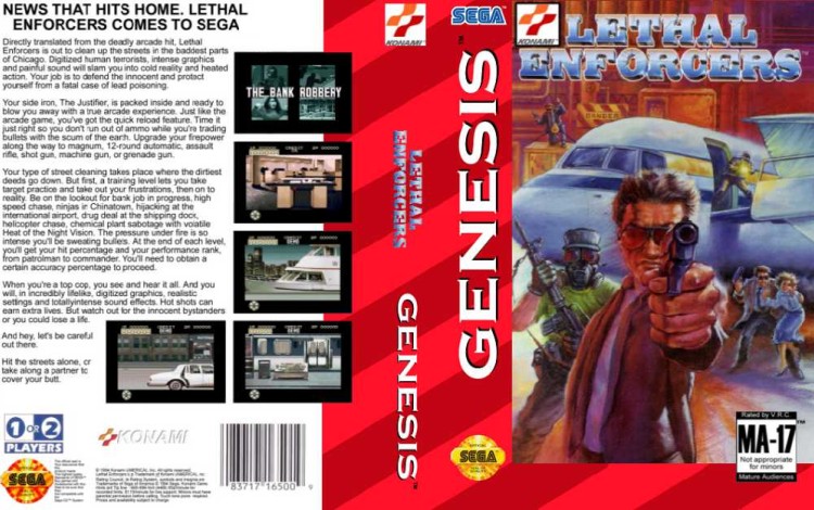 Lethal Enforcers - Sega Genesis | VideoGameX