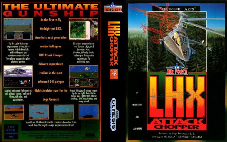 LHX Attack Chopper - Sega Genesis | VideoGameX