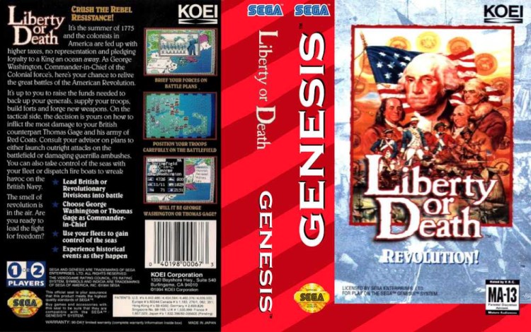 Liberty or Death - Sega Genesis | VideoGameX