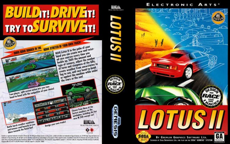 Lotus II: R-E-C-S - Sega Genesis | VideoGameX