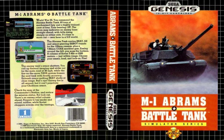 M-1 Abrams Battle Tank - Sega Genesis | VideoGameX