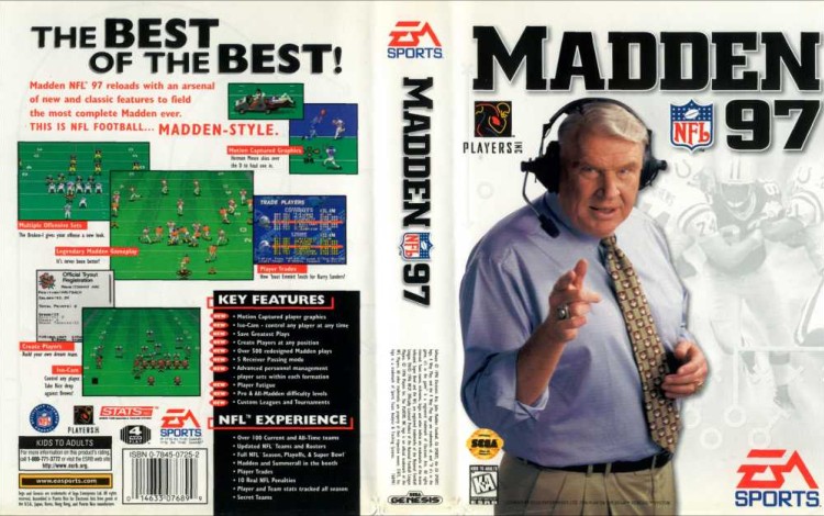 Madden NFL '97 - Sega Genesis | VideoGameX