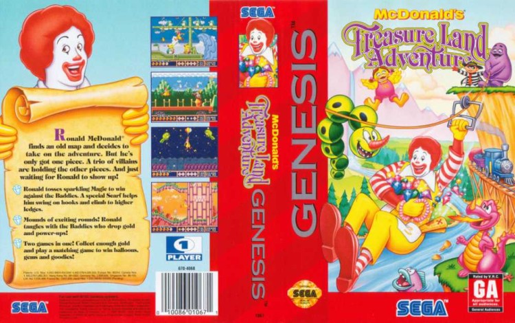 McDonald's Treasure Land Adventure - Sega Genesis | VideoGameX