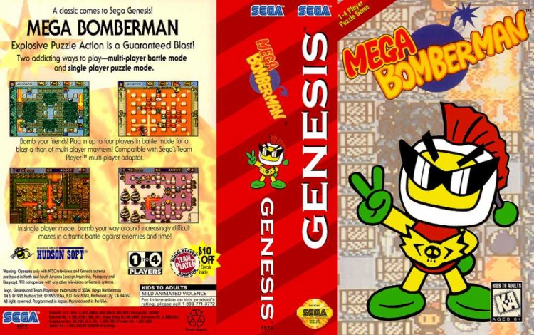 Mega Bomberman - Sega Genesis | VideoGameX