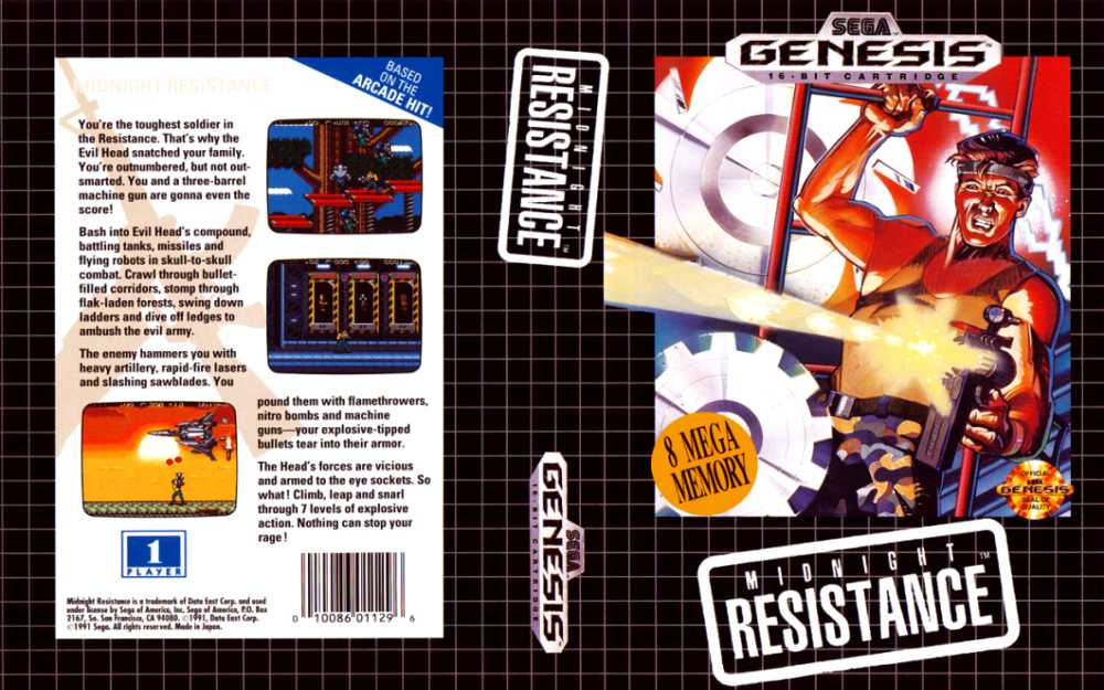 Midnight Resistance - Sega Genesis | VideoGameX