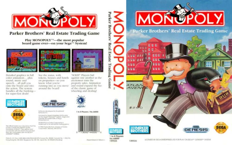 Monopoly - Sega Genesis | VideoGameX