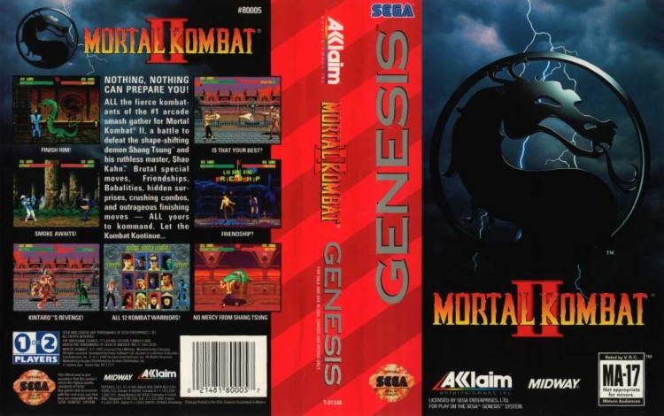 Mortal Kombat II - Sega Genesis | VideoGameX