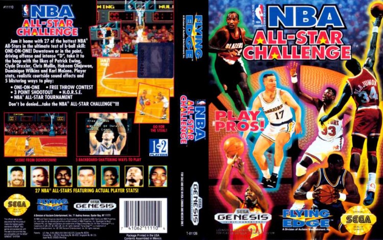 NBA All-Star Challenge - Sega Genesis | VideoGameX