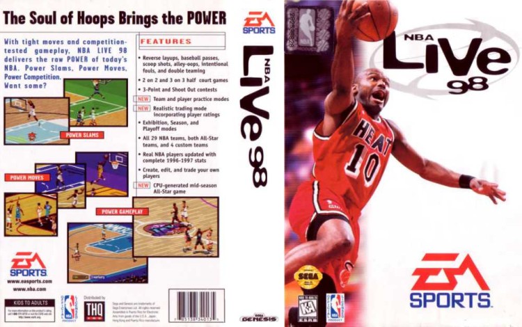NBA Live '98 - Sega Genesis | VideoGameX